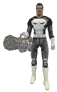 The Punisher w' Vulcan mini-gun