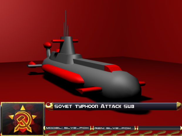 Render - Soviet Typhoon Attack Sub