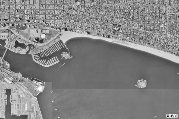 Long Beach, California USA Satellite Imagrey