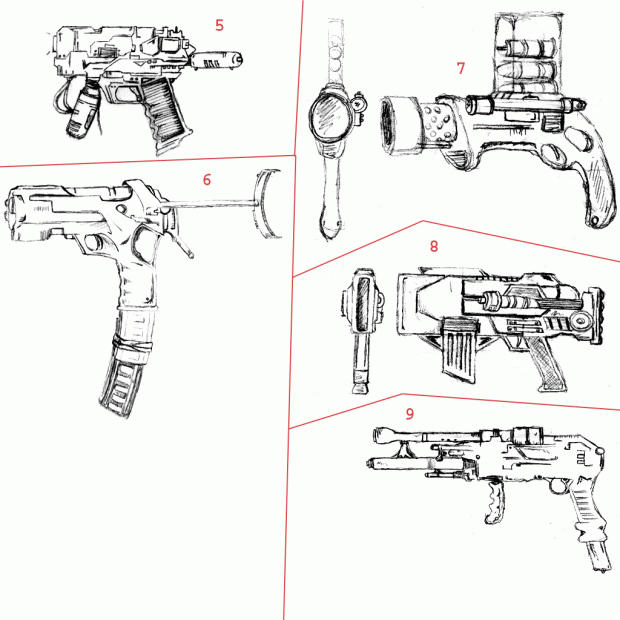 weapon designs #2 by theANMATOR