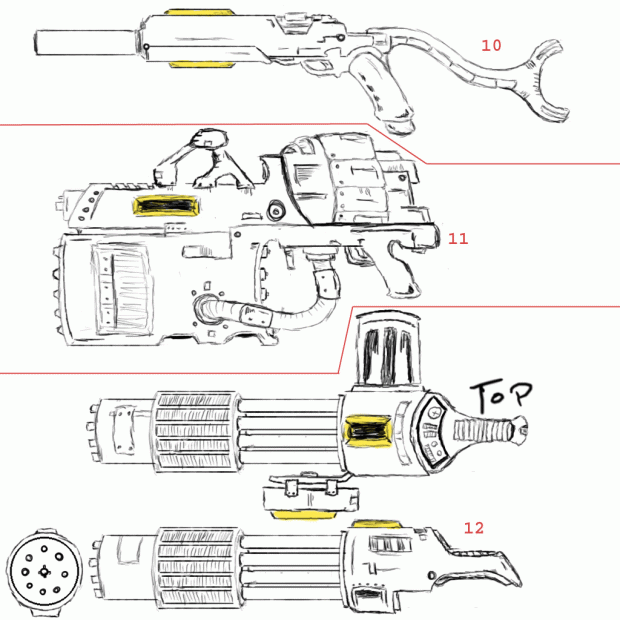 weapon designs #3 by theANMATOR