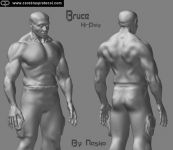 Bruce Model Hi-Poly