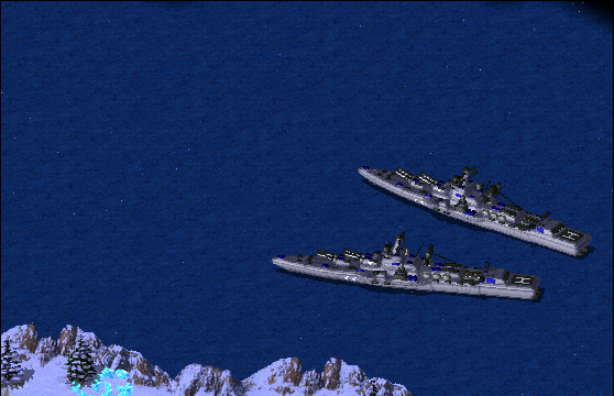 Replaced battleship firing effect
