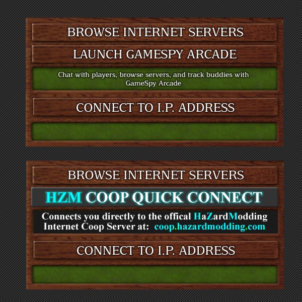 menu change blitzConnect