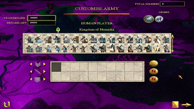 Numidian roster with lots of auxiliaries