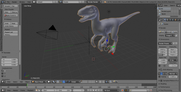 New velociraptor model