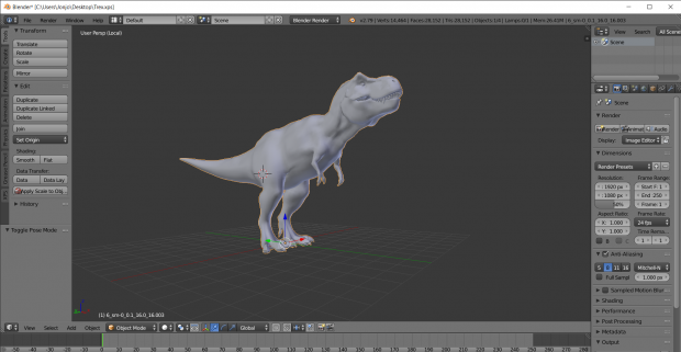 New Tyrannosaurus Rex Model