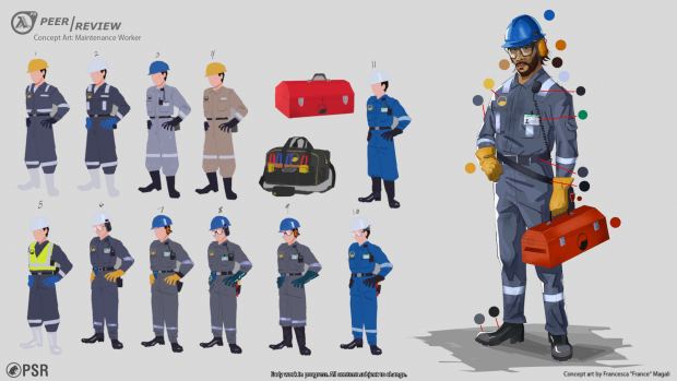 Maintenance Worker Concept Art