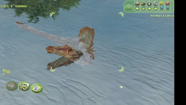 spinosaurus swimming