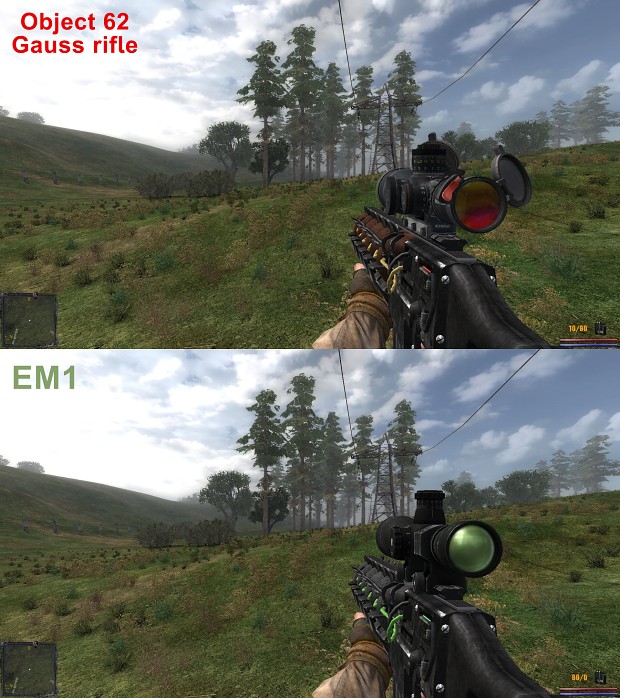 EM1 and Gauss rifle