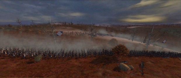 First battles on the completed Campaign Map environments (French borders)