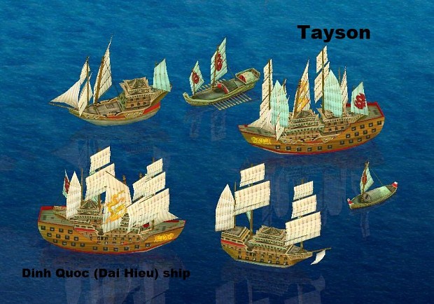 Dinh Quoc Dai Hieu ship for Tay Son