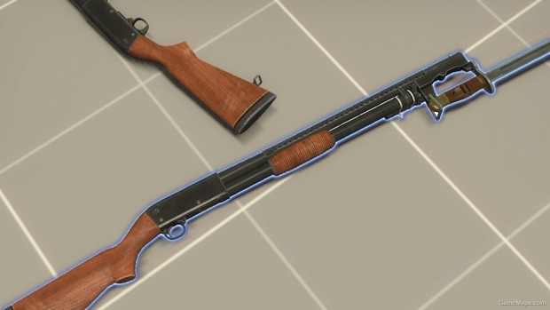 model 37 trench gun with bayonet    l4d1