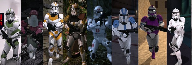 All movie accurate clone legions