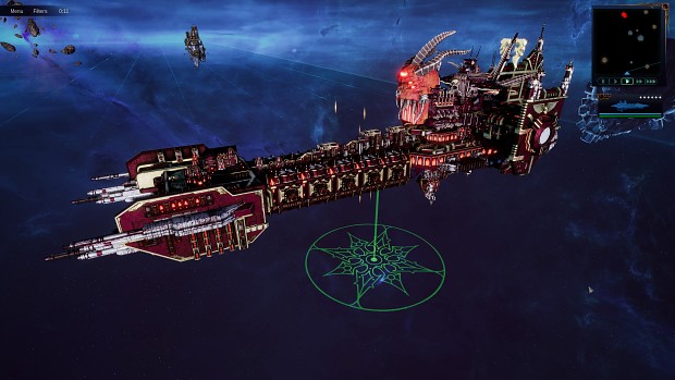 Astra Dominus Class Battlebarge with World Eaters build