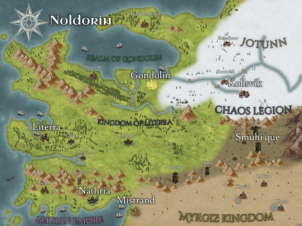 Map of Noldorin