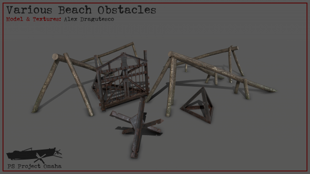 Various Beach Obstacles