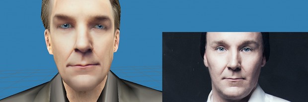 WIP: Working on Vlad's face texture to look like Marko Saaresto (MP1 Vlad)