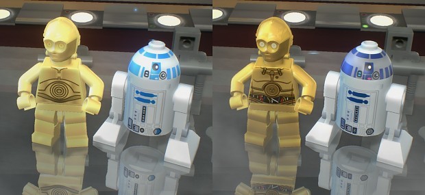 C-3PO and R2-D2 comparison