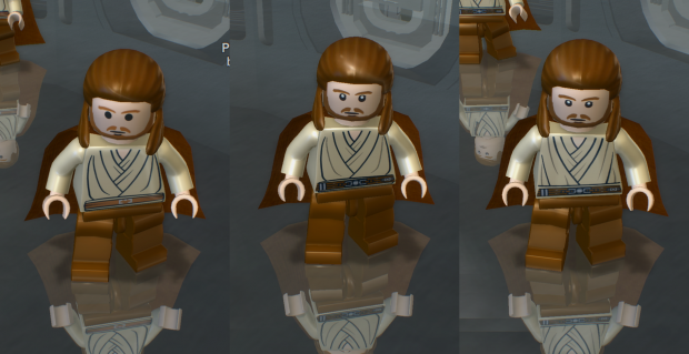Qui Gon Comparison Image Lego Star Wars Modernized Character Texture Pack For Lego Star Wars The Complete Saga Mod Db