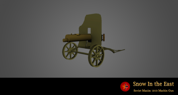 Soviet Maxim-1910 Machine Gun