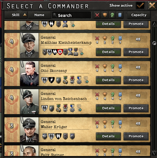 Hundreds of New Generals