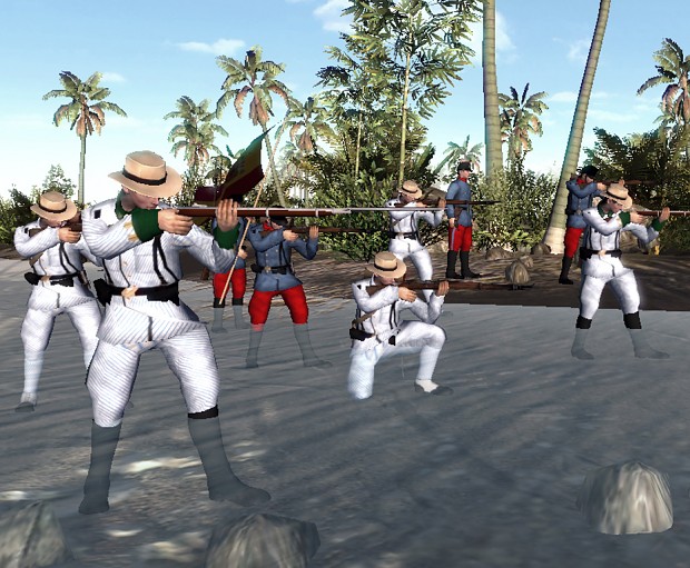 Spanish colonial troops