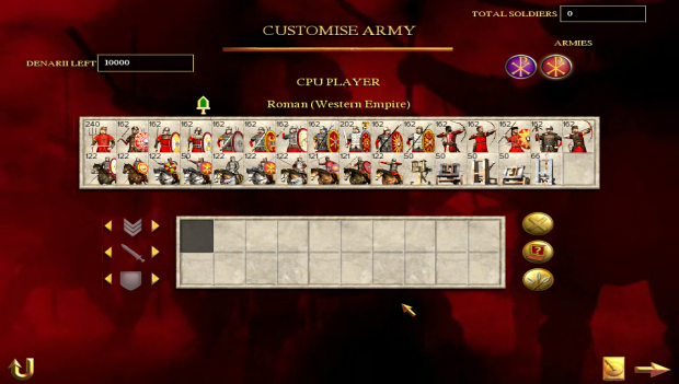 Western Roman Empire Unit Roster
