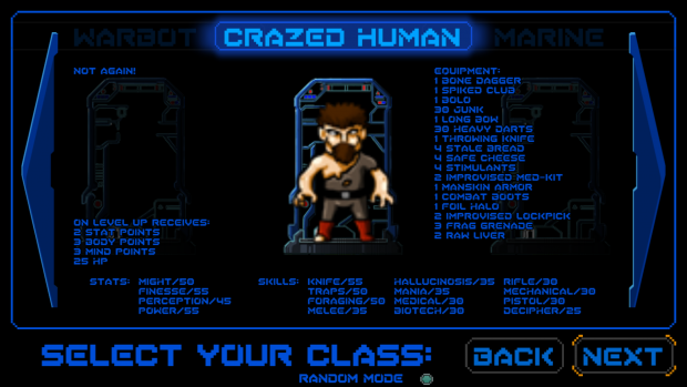 NEW CLASS: Crazed Human