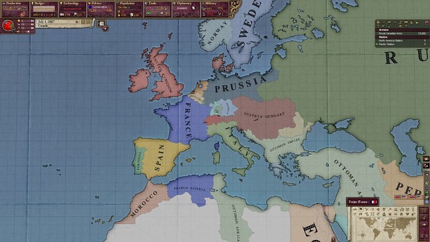 Europe in 1867