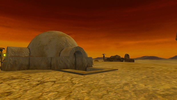 Tatooine Dune Sea: Burning Sunset