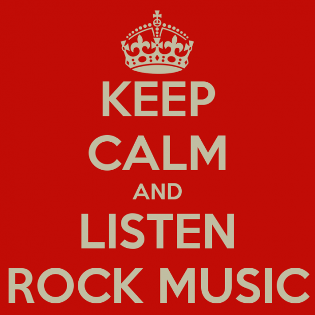 keep calm and listen rock music  2