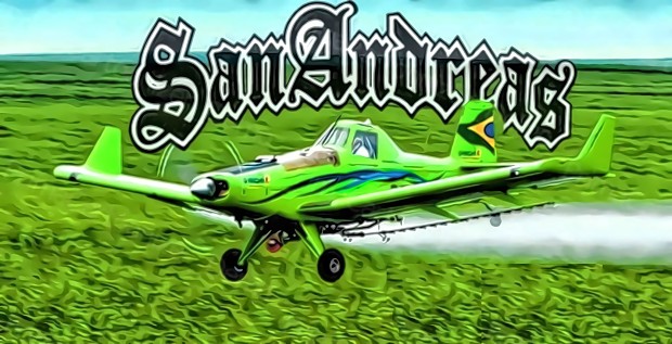 Crop Dusting Brazilian Agricultural Aviation Mod for GTA SA Background UPSCALED