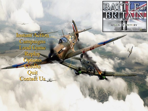 Main Menu Background Battle of Britain II: Wings of Victory