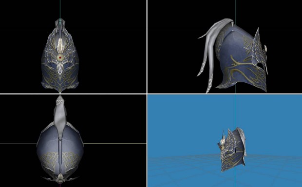 Helmet Concepts for Finarfin Noldor Remnant