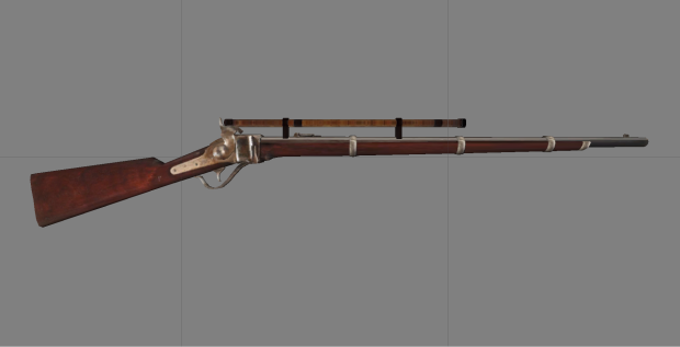 Sharps Rifle with Telescopic Sight