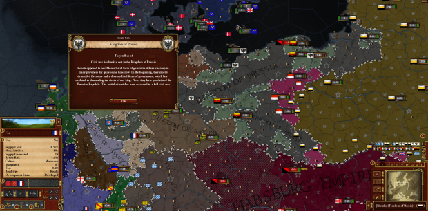 Civil War breaks out in Prussia