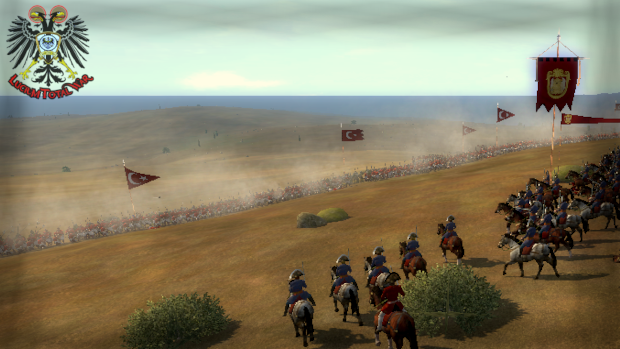 The Italian Doge marches toward an Ottoman firing line