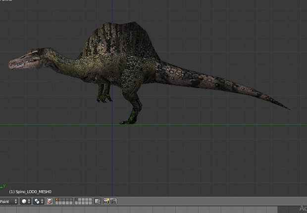 Spinosaurus new model(Skin:Barymimustenerensis)