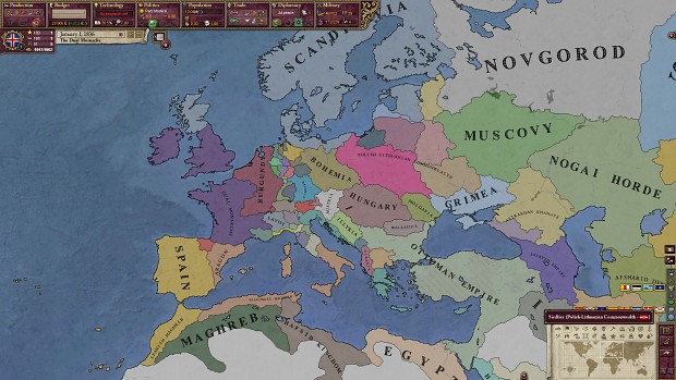 Europe 1836