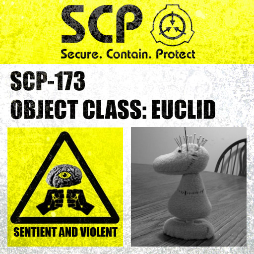 SCP-173 containment label