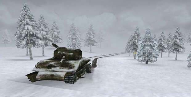 New Sherman tank in the Ardenes 2 mission