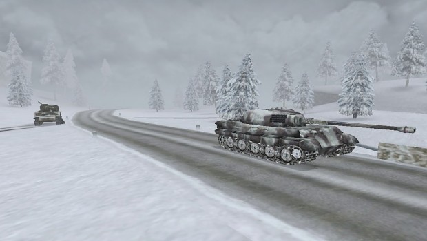 New King Tiger tank in the Ardenes 2 mission