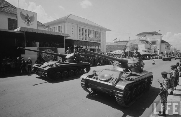 parade in 1961 before invasion of dutch guinea