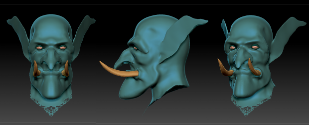 Troll Headmesh - Blockout/WIP