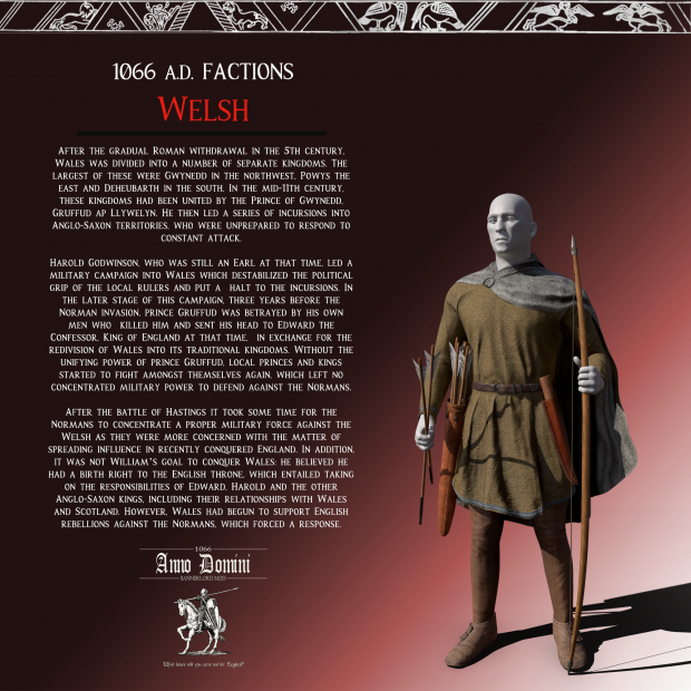 1066 A.D. Factions : The Welsh