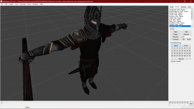 WIP Textures for Naru Bodyguard