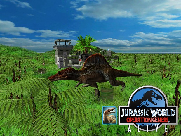 jurassic park operation genesis spinosaurus