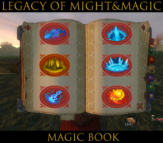 In game magic book