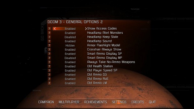 Doom 3 - General Options 2